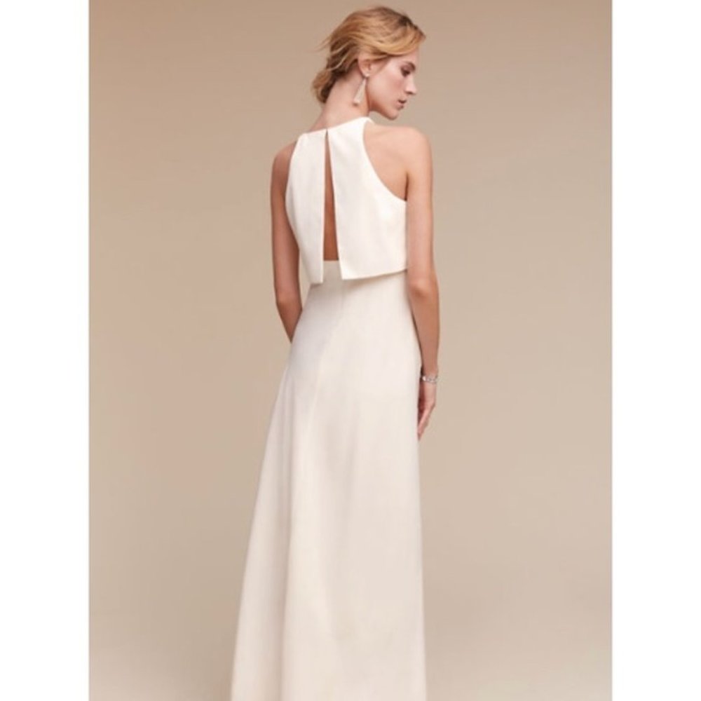 BHLDN Maxi Backless High-Neck Gown